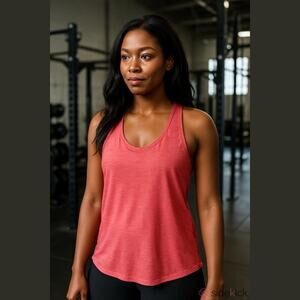 Lululemon Women's‎ 105F Singlet Racerback Tank Top Size 6 Coral Yoga Active